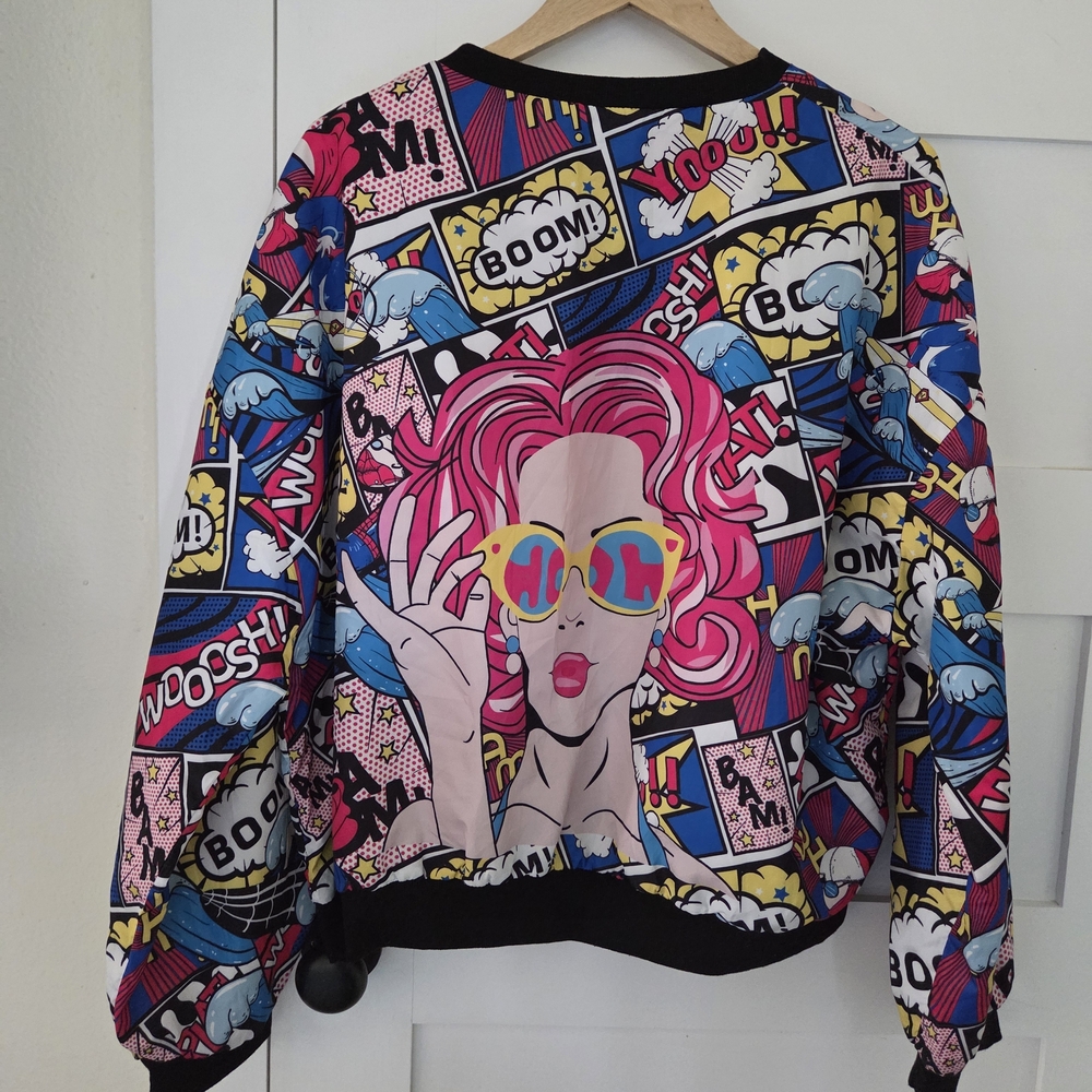 Colorful Comic Print Jacket - Picture 3 of 3